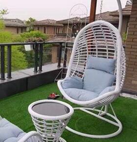 吊椅户台外秋千吊篮藤用休椅闲家懒JM-38256人室内阳鸟巢椅吊床摇