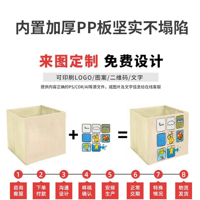 定专拍收纳箱66521大容量布物物收纳筐莱克格子只艺衣储物盒子