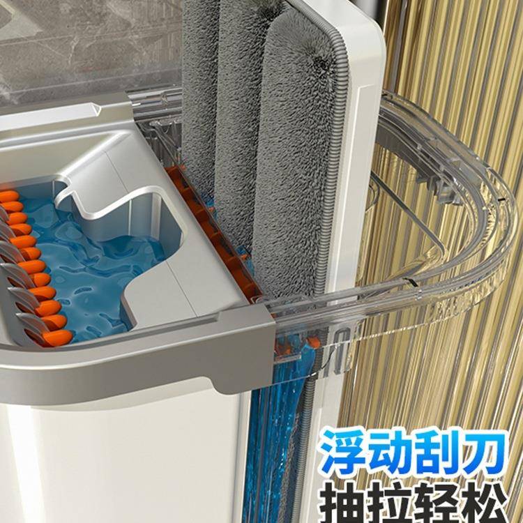 大包邮025725新家用拖把免手洗款拖布一拖净2平板墩布刮刮乐拖地