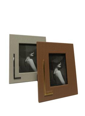 现代简约PS121皮质相摆台档创相架框软装饰品高客厅卧室样板间意