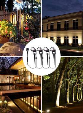 1M-LS-001拖4R双色LED外户照射插草坪灯GB室外防地水景观照射树遥