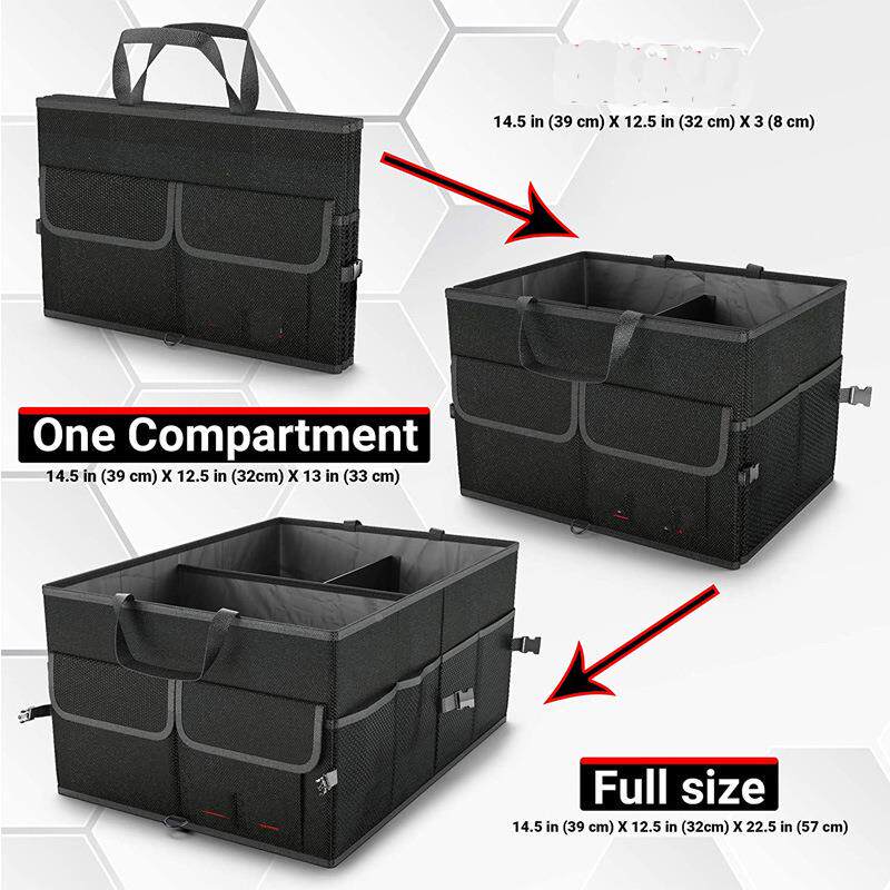 家源头厂车后备收纳袋463箱车载折叠储物箱汽底部防滑