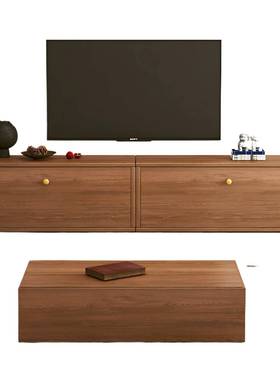 电视柜客FBL厅2052新款纳家用茶几组合实木胡桃卧色室新中式收储