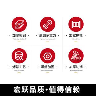 上床宿舍下桌铁架床宿架舍上下铁艺组合床公寓上下铺Y246030员工