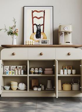 实木古中风餐边柜2柜0型25NTM新款靠墙一体储物柜胡桃木斗小户复古