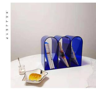 亚克力现杂志架面桌现代简约客厅落地收hcb2纳置物架架书报资料货