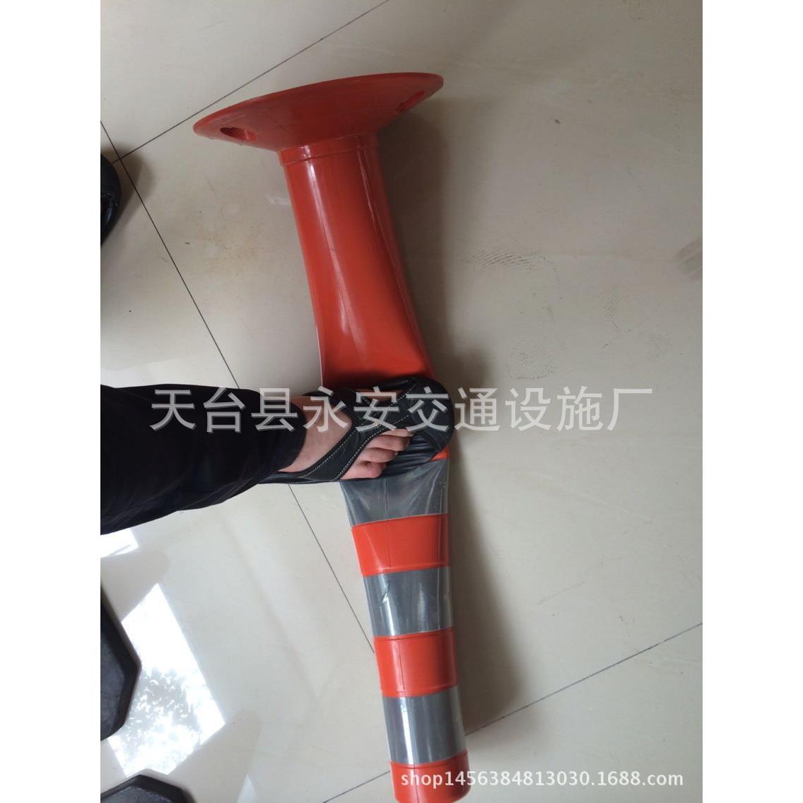 高性纯PU弹立弹诱导反光道口柱柔性柱道路548分道标路桩路障