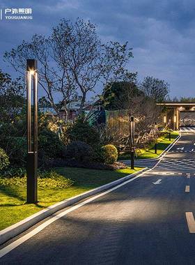 庭院灯户外柱景道观灯方形户外灯3米米防水厂家公园小区路YG-JGD0