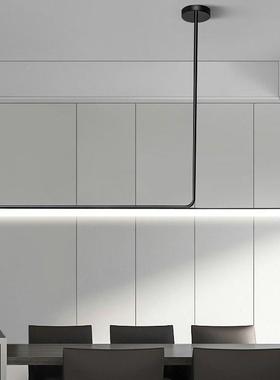 跨境极简一字餐28236E厅灯现代简约茶室餐桌吧台长条饭LD厅吊灯