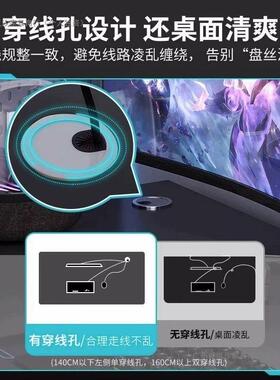 HJY电脑卧室家办公用桌简约现代台式桌电竞桌子简出租屋学易生书