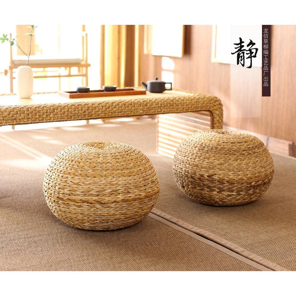 草编编米榻团蒲圆鼓凳无品牌/坐墩榻坐凳
