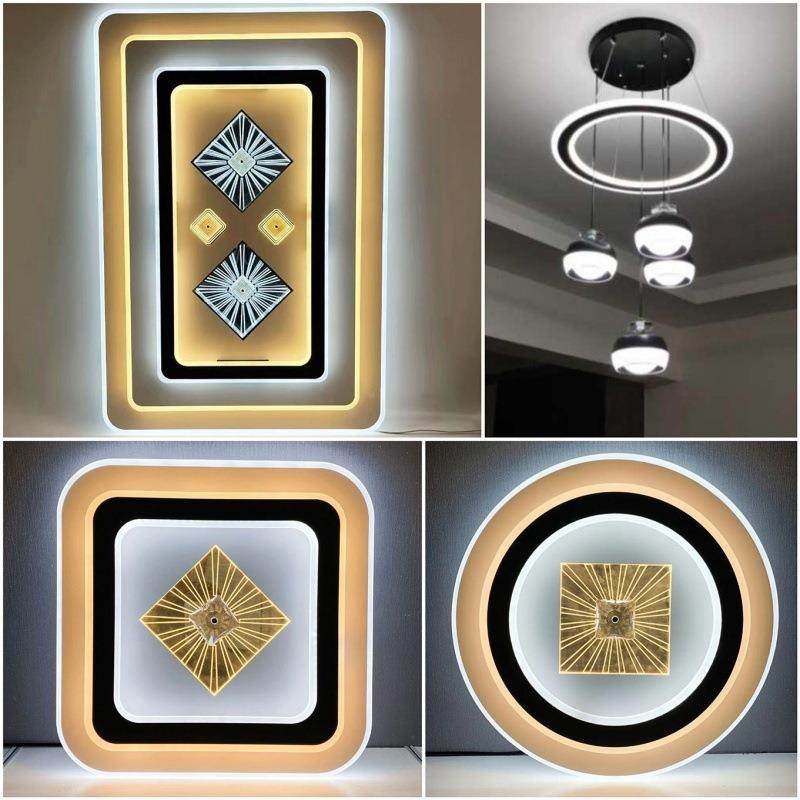 205新款客大厅灯高档吸明亮现代简约气2全屋灯具套餐组合le96008d