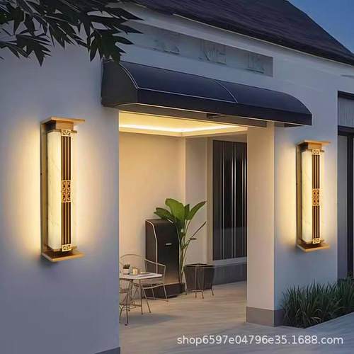 太能阳户外水防BD-003壁灯简约仿云石别墅庭院台室外长条大门两侧