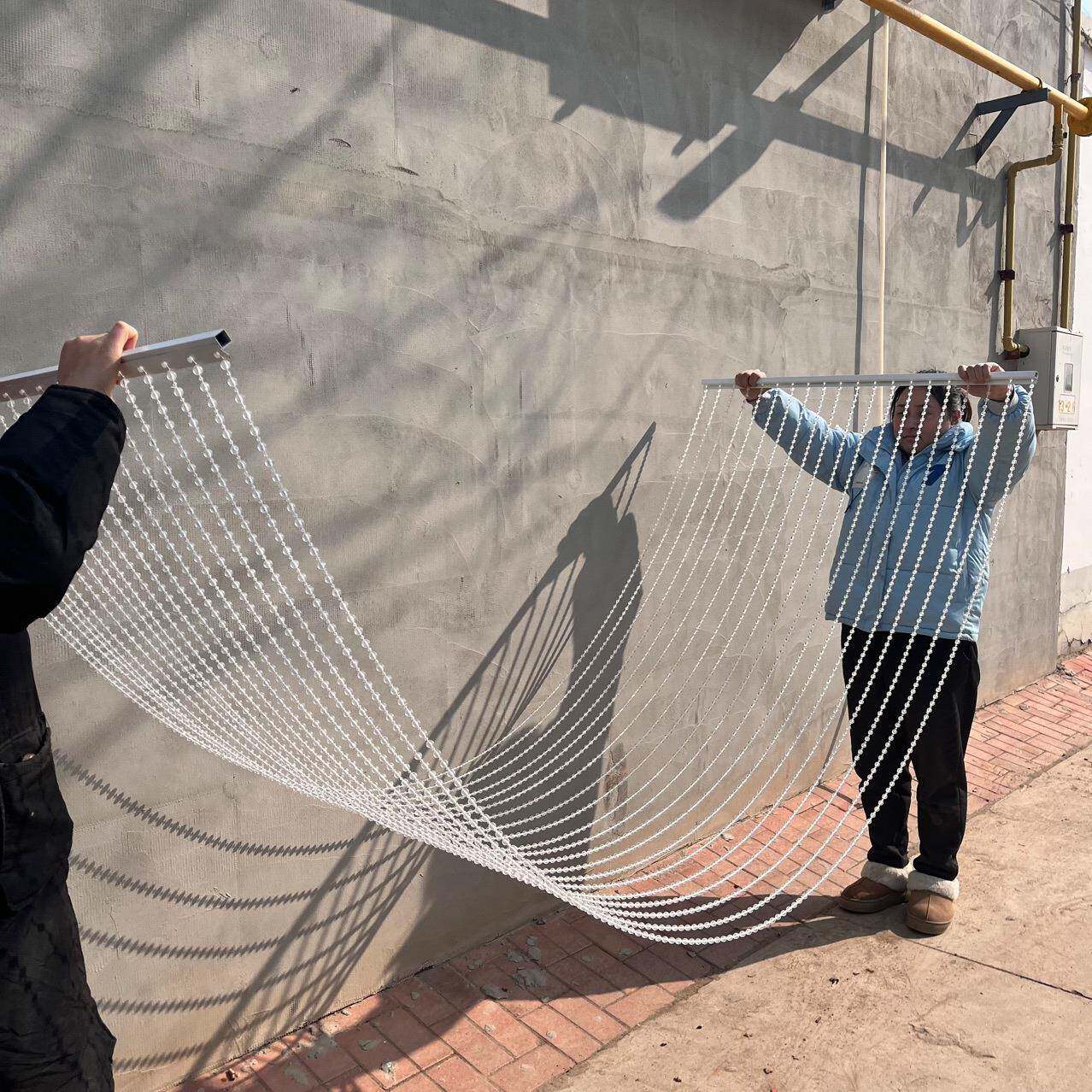 新婚庆道具亚克力珠帘吊顶水晶韶华路引韩式婚礼堂波浪吊顶装饰灯