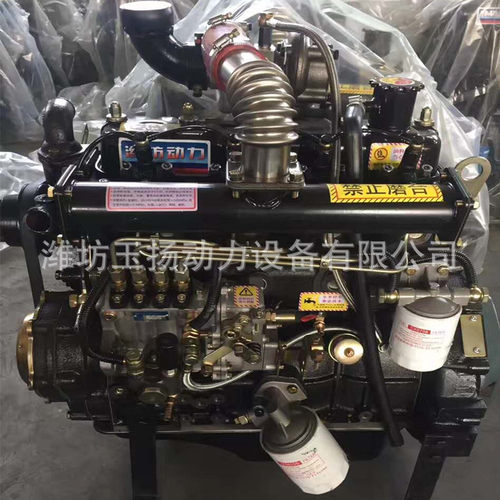 丹东R4108ZG四缸柴油机装载机推土机专用潍坊76kw带增压发动机