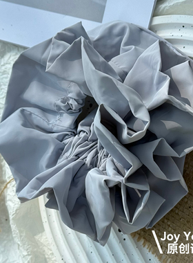 【蓝尘梦叠】纯色花苞型多层发圈原创设计防水材质高级小蛮腰发圈