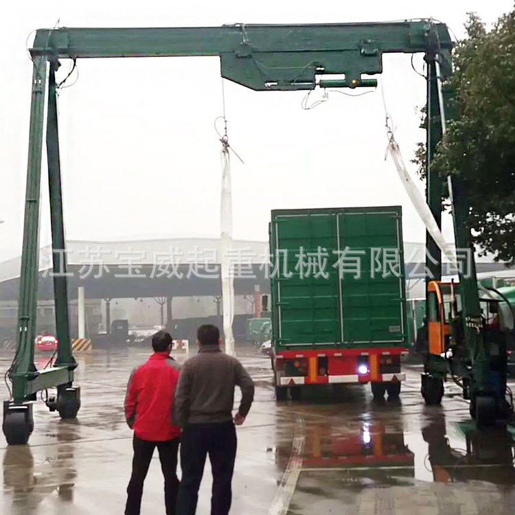轮胎吊集装箱龙门吊轨道式室外物料转运装卸全天候作业稳定