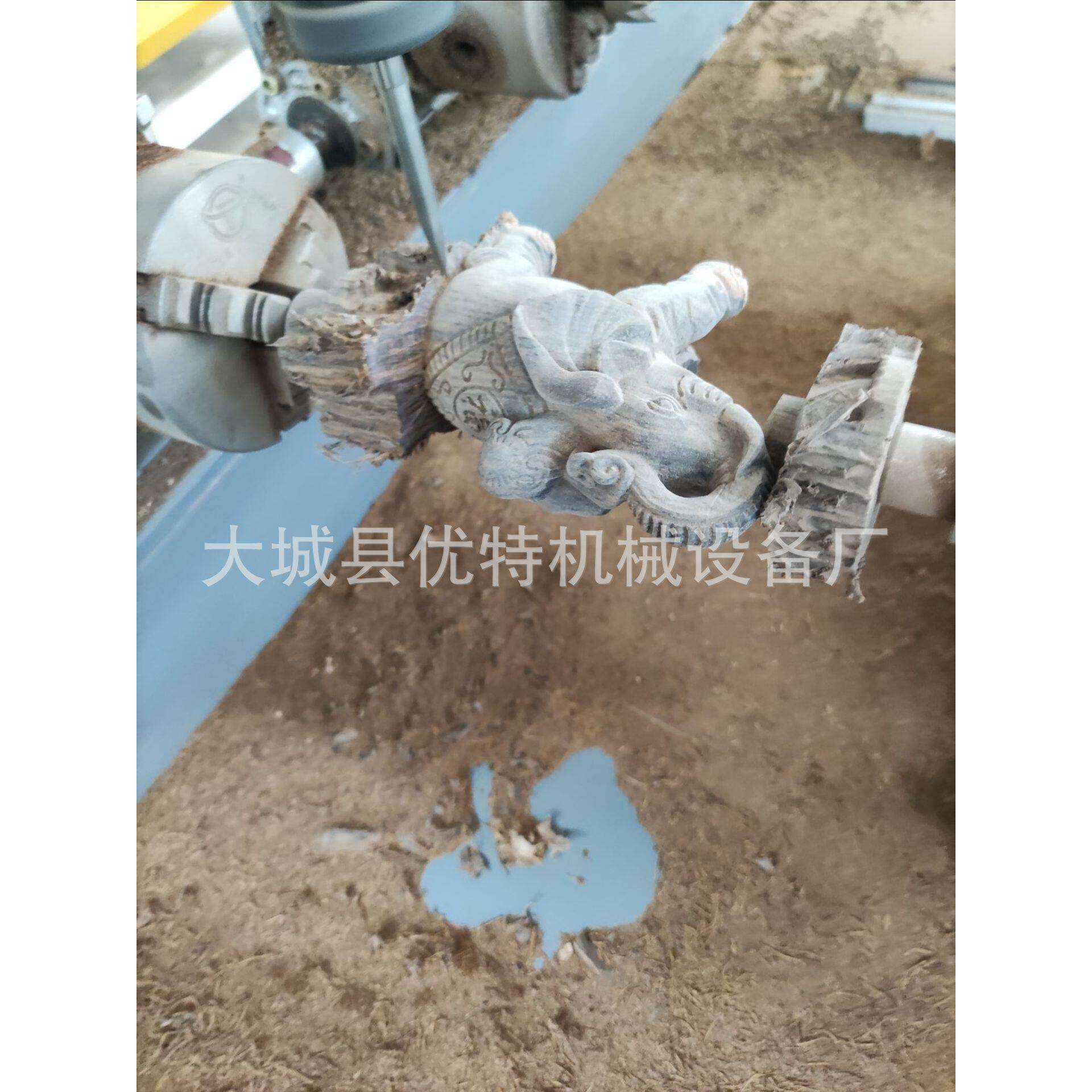 四轴数控雕刻机 小型数控圆雕机三维立体3D圆雕数控手柄 雕刻机
