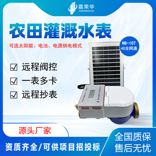 4G农田灌溉水表 太阳能锂电池供电无线远传防雷水表智能 法兰式