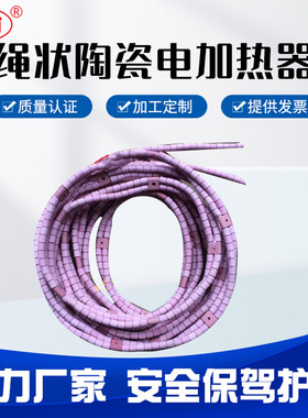 双排绳式加热器220V10KW 缠绕式加热器绳状式加热带电热带