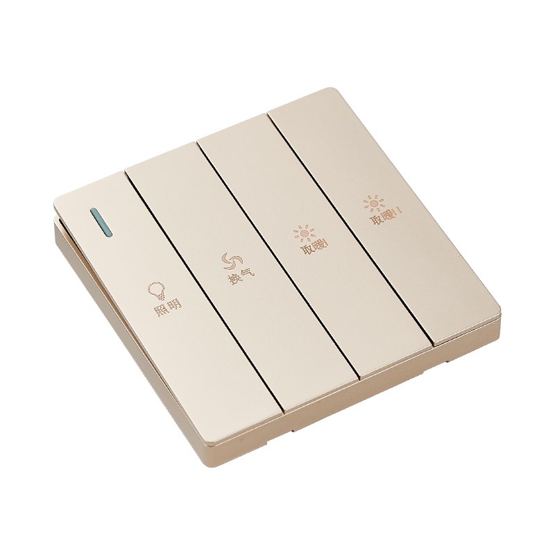 卫生间8浴霸开关五开风暖四开灯暖通用浴室防水五合一开5开面板