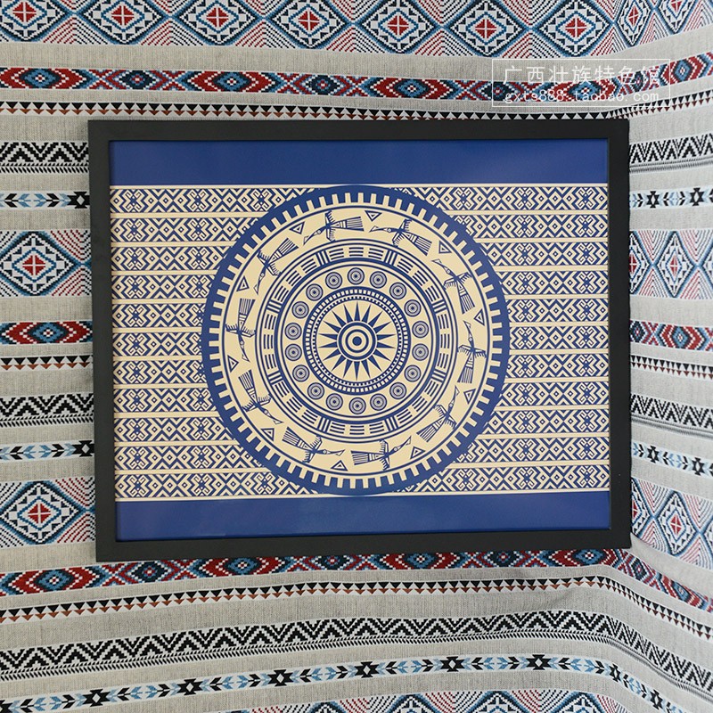 广西民族特色装饰壁画 壮族铜鼓挂画 办公室酒吧客栈酒楼装饰画