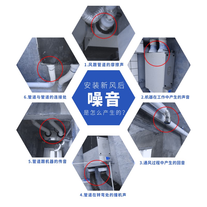 管道消音棉出风口降噪消音家用新风系统室内田字格软管道风机消音