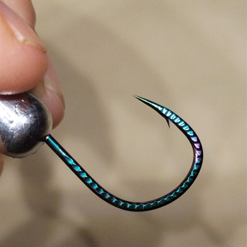 高强炫彩铅头钩大钩门钢性好敏感度高泥鳅假饵防挂底 2克15克