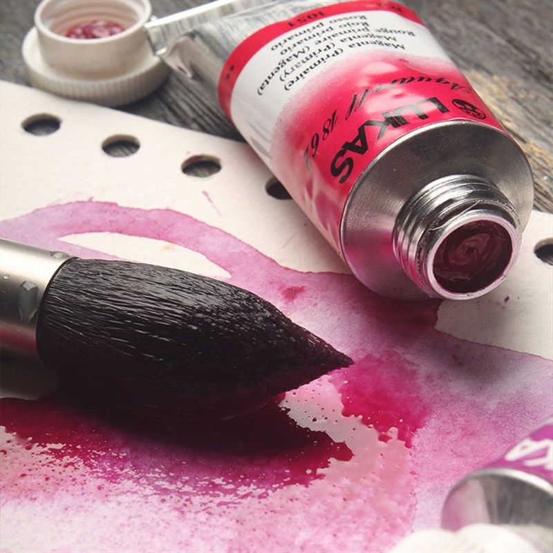 德国进口LUKAS卢卡斯水彩颜料1862艺术家级膏状管装M级24ml单支