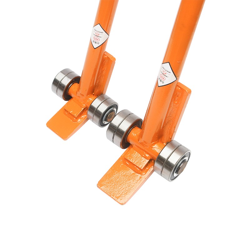 起重撬棍 带轮子撬杠轴承式撬棍撬棒翘棒撬杠 搬运撬棍 3吨5T撬杠