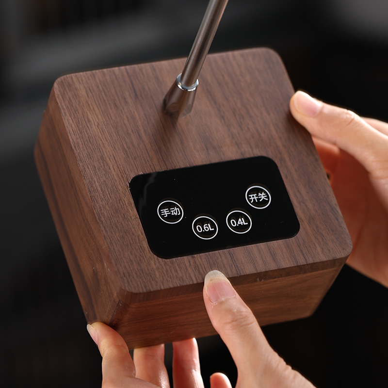 桶装水抽水器实木充电式电动吸水器大桶矿泉水自动上水压水出水器