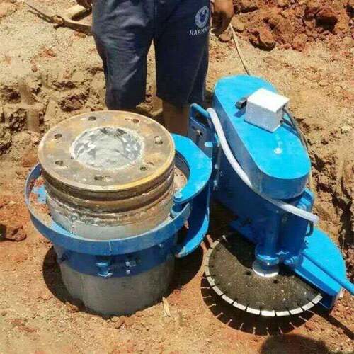 环抱混凝土切桩机 公路护栏地基管桩切割机 水泥柱子切桩机