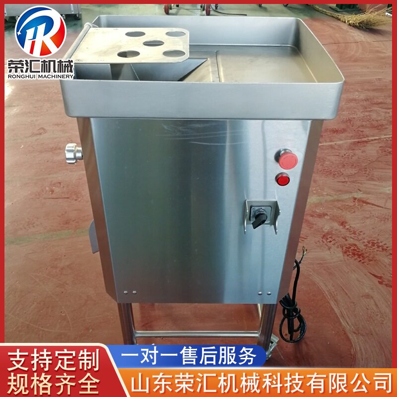商用全自动五花肉切片机全自动鸡胸切片设备鲜牛肉切片机