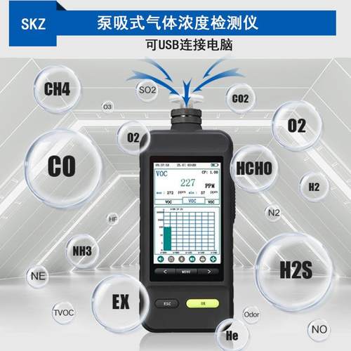 甲烷红外检测仪SKZ1050E便携式CH4气体报警器测柴油乙炔等可燃