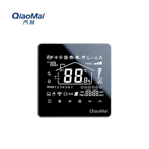 供应全面屏XF-1301系列新风控制器内置PM2.5 CO2（15mm超薄）