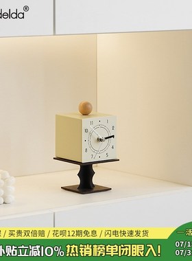 Mandelda家居玄关座钟装饰品客厅钟表时钟创意电视柜办公桌面摆件
