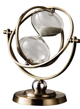 威弗列德客厅酒柜装饰品办公室桌面高级感沙漏创意艺术地球仪摆件