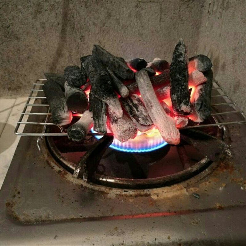 乌钢备长炭无烟煮茶炭功夫茶木炭铸铁炉煮茶室内无烟煮茶炭5斤