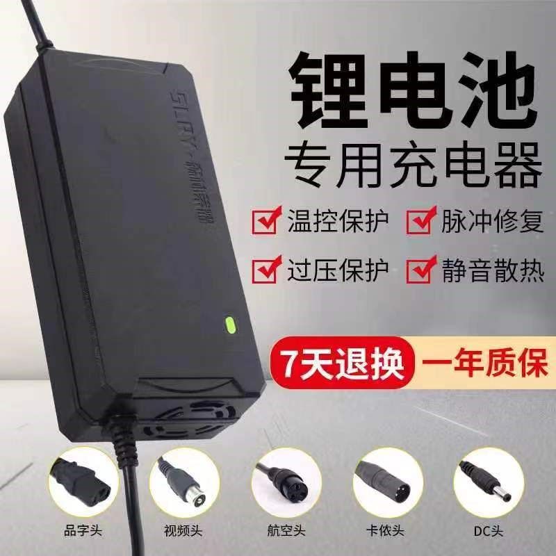 锂电池电动车充电器36V48V60V24V星恒锂电54.6V5a三元锂电池通用