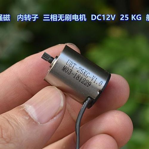 钕铁硼高强磁 微型内转子 三相无刷电机 DC12V 25KG 舵机1718*