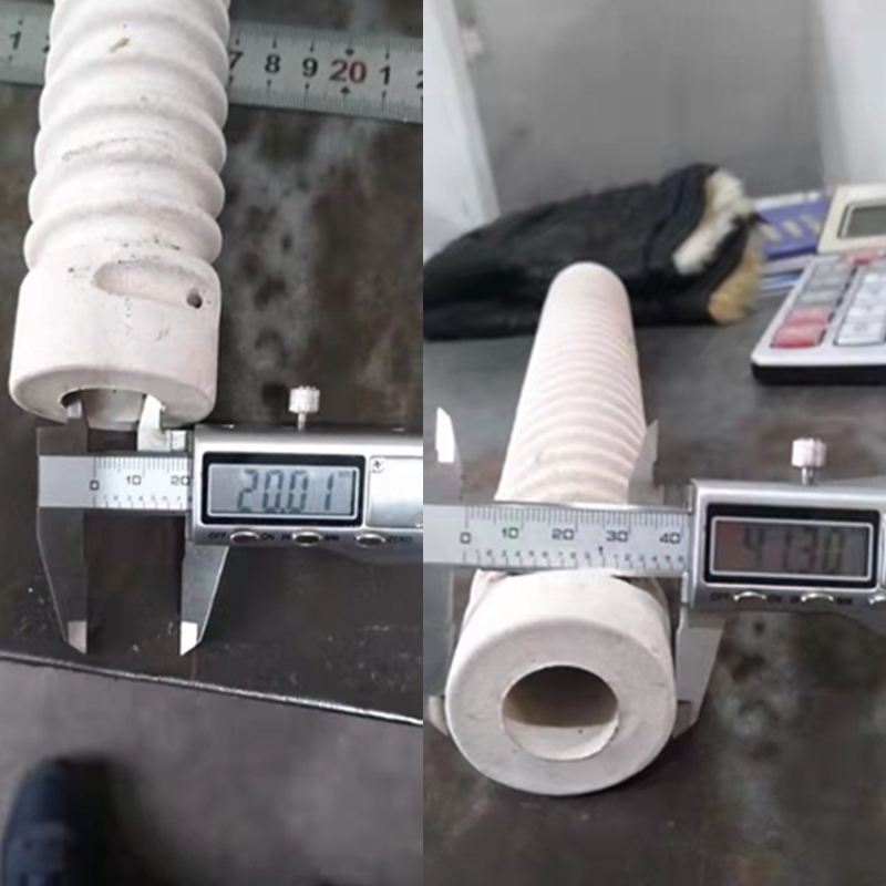 电热丝炉管外丝槽陶瓷管干烧绝缘电热棒耐高温绕丝热吹风芯加热管