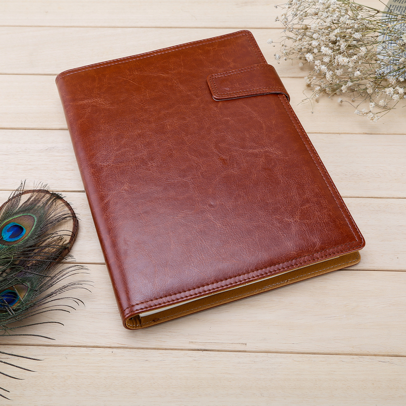 B5活页本笔记本大号日记本皮质文具记事本厚商务定制活页夹本子