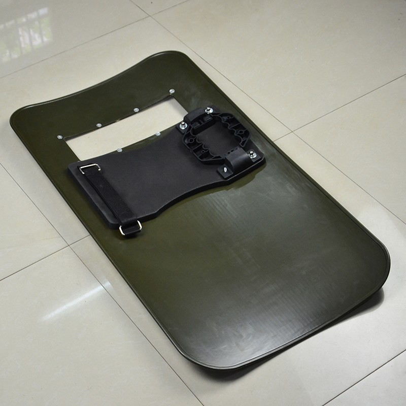 防暴盾牌加厚型防爆防护盾牌保安器材安保盾牌黑色军绿防护盾牌