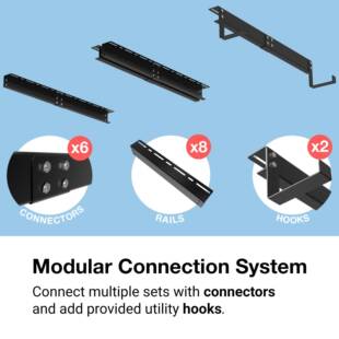 跨境专用车库收纳架金属重型多功能置物架带挂钩天花板收纳系统