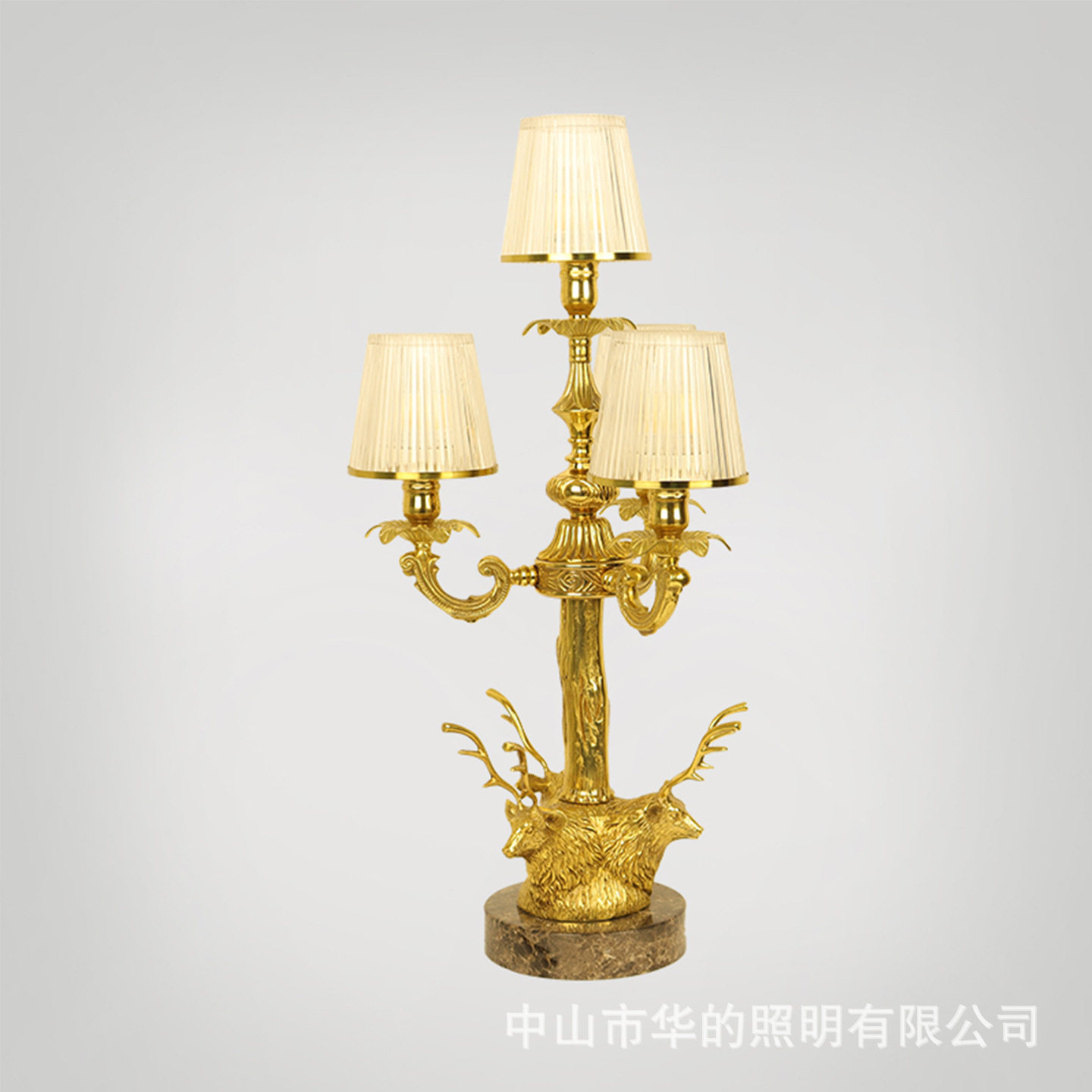 法式复古全铜脱蜡装饰台灯
