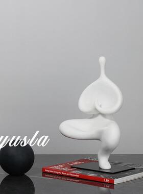 简VDQ约现代店创意玄关柜电柜人物摆样板间酒客厅视衣件帽间软装