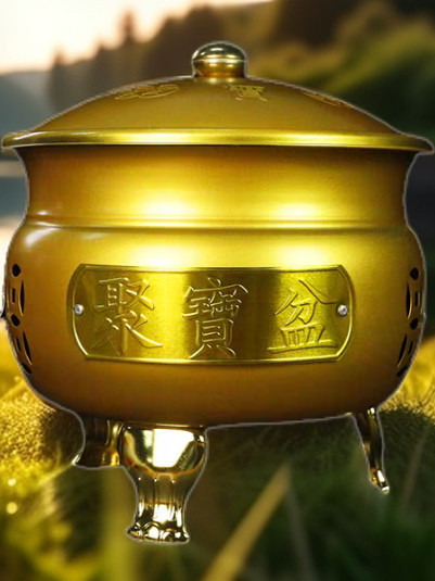 聚宝盆烧纸桶新款烧金桶元宝纸钱烧火盆新中式拜神化宝化金烧经炉