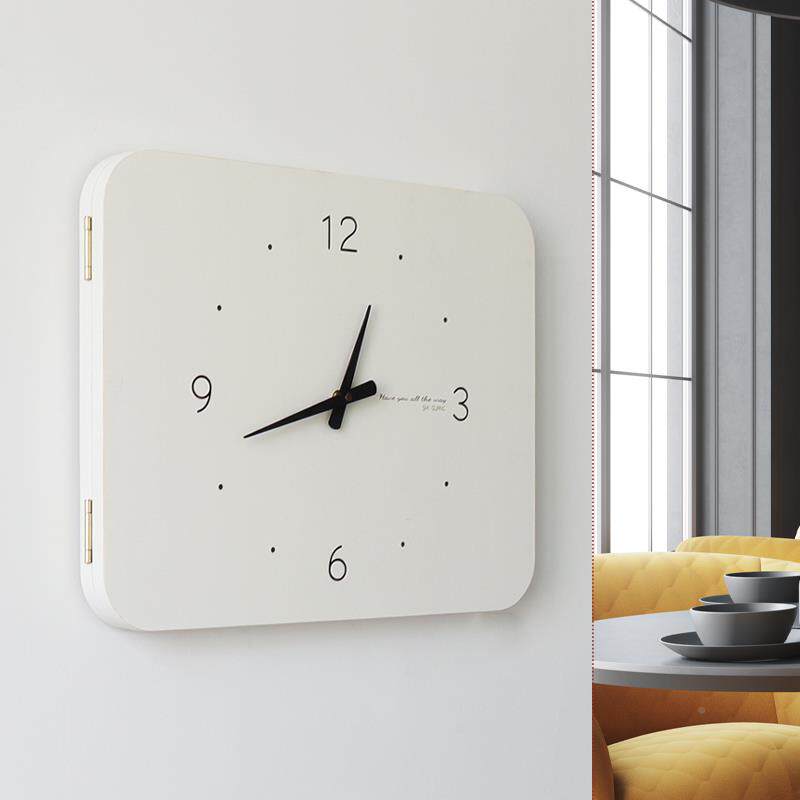 电表箱装饰带表竖款简约F967J8JS挂钟电闸画电盒遮挡电箱时钟免打