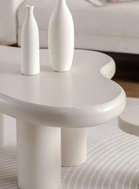 奶约油风简客厅云用朵茶几小户家茶桌网红创意2309X306桌子奶油风