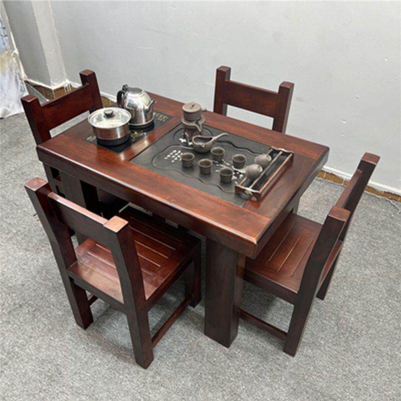 老茶木阳小RBV茶桌椅组合台纯实木办公室船新中式茶几茶台家用喝